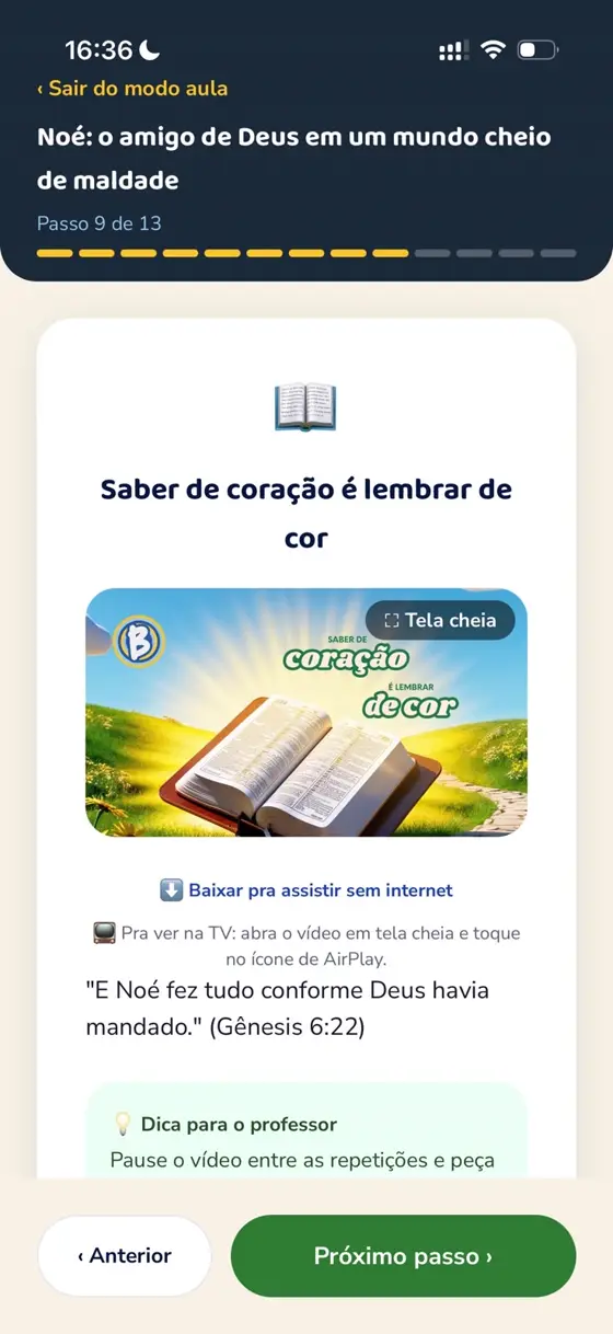 Versículo animado pra turma decorar durante a aula