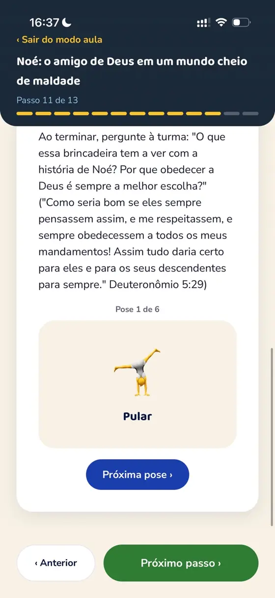 Brincadeira guiada pra conduzir com a turma